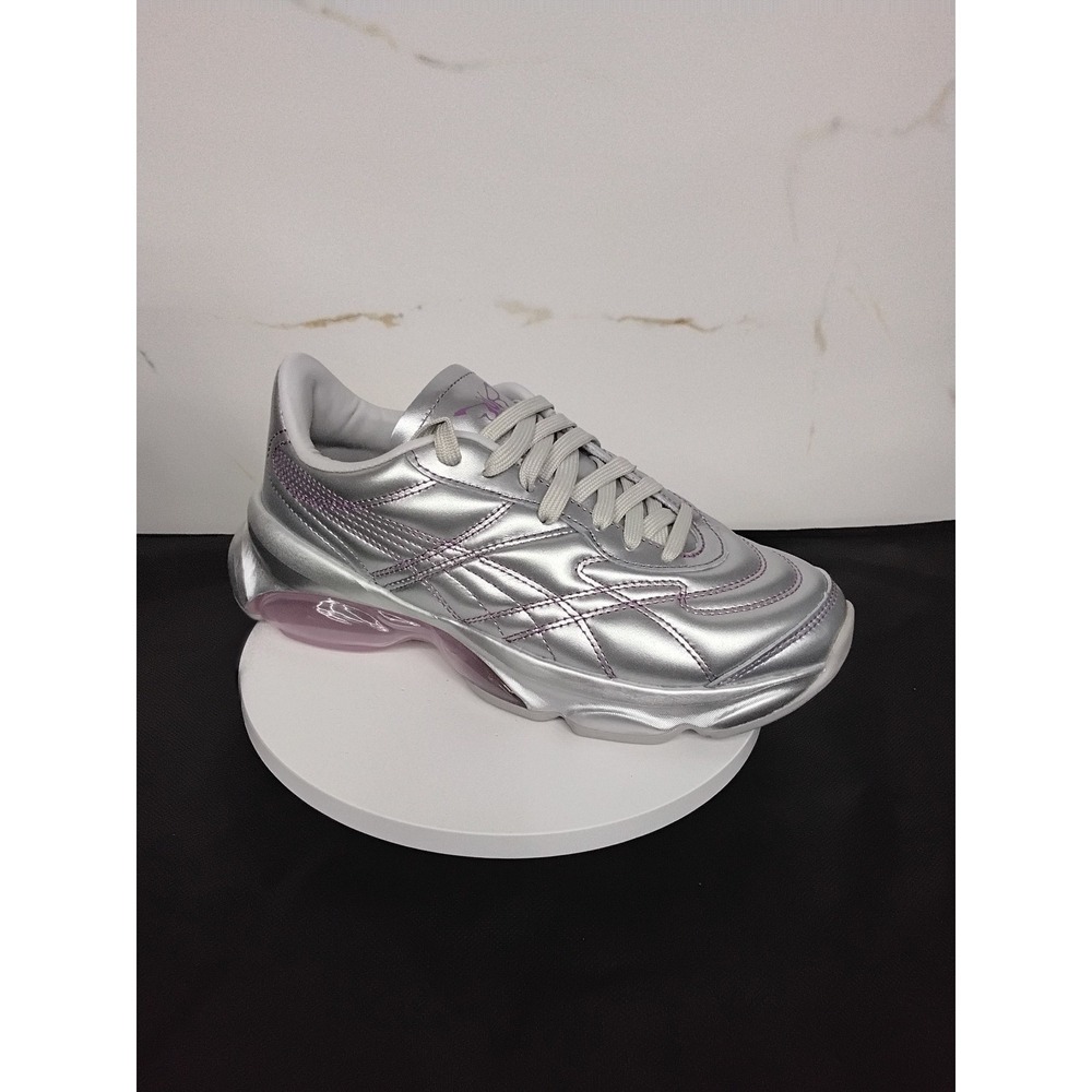 Puma x Dua Lipa Cell Dome Metallic Silver Purple Sneakers Size 6.5 SL61